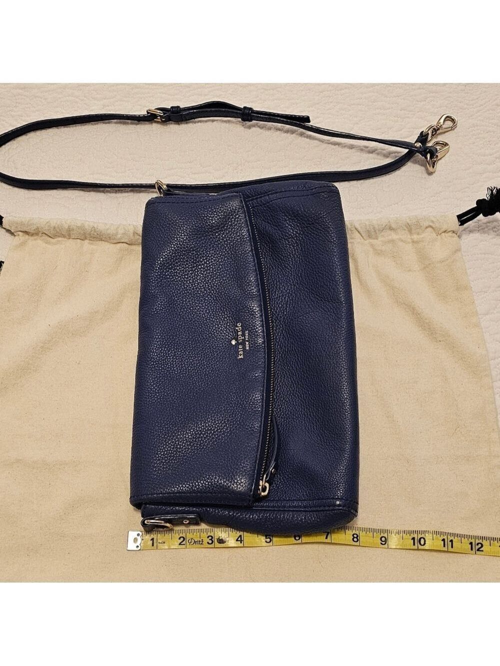 Kate Spade Blue Leather Crossbody Bag - Picture 12 of 13